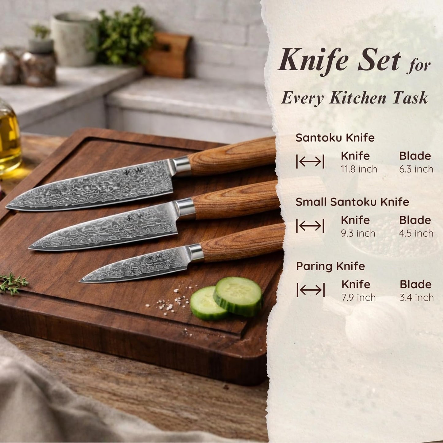 EDIB Pro Peeling Knife, 2.4" VG10 Damascus Blade, Pakkawood Handle | Peeling chef knife for apples, potatoes, citrus and tourné cuts, with close in-hand control for delicate shaping and trimming