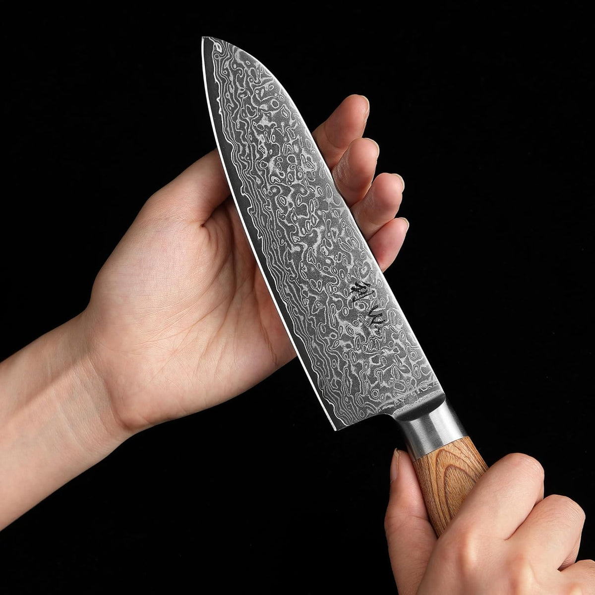 EDIB Pro Peeling Knife, 2.4" VG10 Damascus Blade, Pakkawood Handle | Peeling chef knife for apples, potatoes, citrus and tourné cuts, with close in-hand control for delicate shaping and trimming