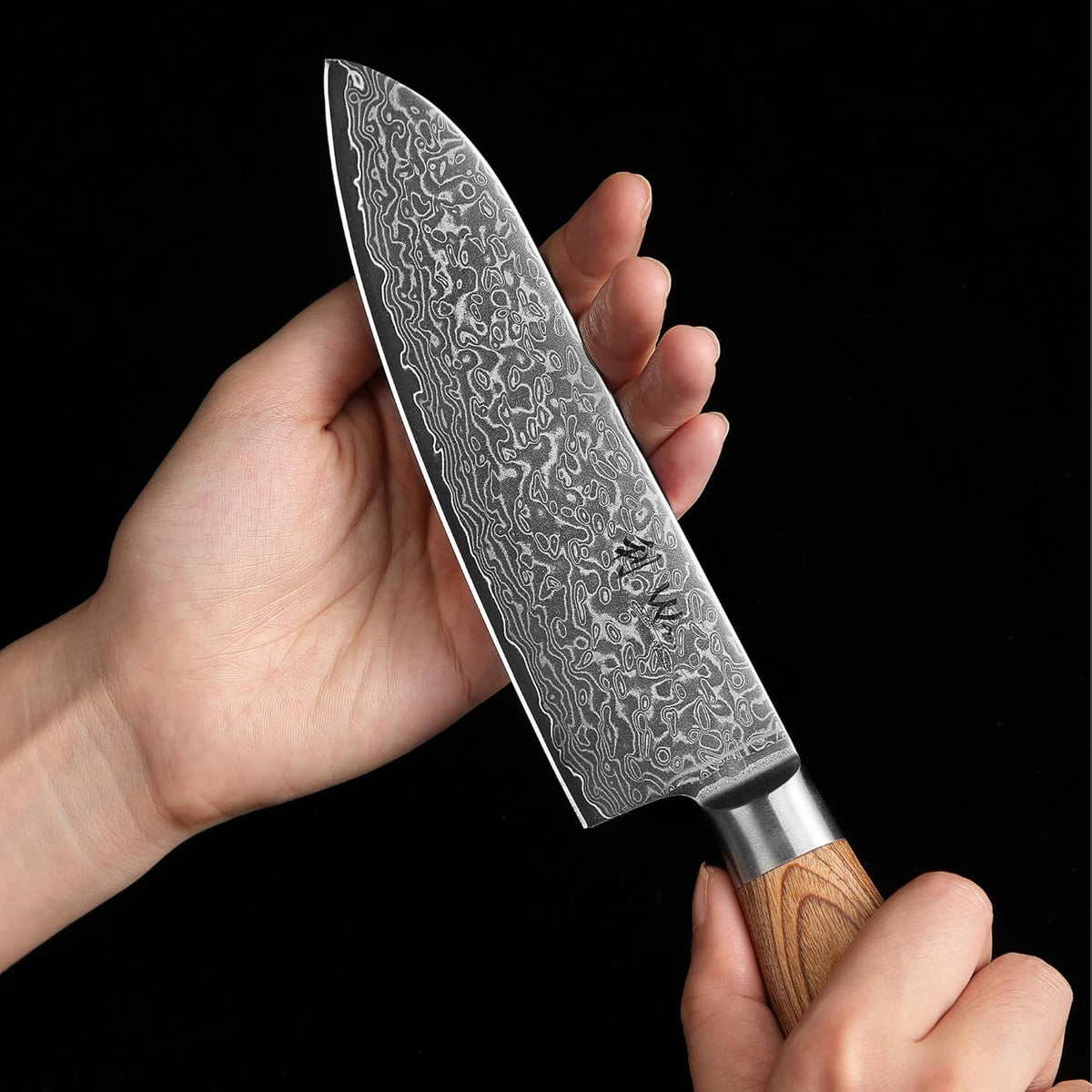 EDIB Pro Peeling Knife, 2.4" VG10 Damascus Blade, Pakkawood Handle | Peeling chef knife for apples, potatoes, citrus and tourné cuts, with close in-hand control for delicate shaping and trimming