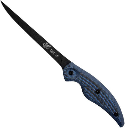 6'' Fillet ProfeSSIonal Saltwater & Freshwater Corrosion Resistant Stainless Carpenter Steel Fish Filleting Knife With Hard Molded Sheath Included