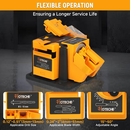 3-in-1 Electric Multi-Functional Sharpener 65W Universal Sharpening Station Grinding Machine for Knives, Drills, Chisels, and Scissors