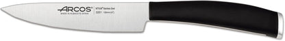 Paring knife 4 inches Nitrum Stainless Steel.Paring Knife for Peeling Fruits and Vegetables. Ergonomic Polypropylene Black Handle. Series Tango