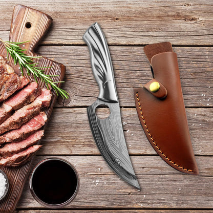 6 Inch PU Leather Knife Sheath for Matsato Knives, Universal PU Leather Sheath with Belt Loop for Kitchen Chef and Boning Knives, Suitable for Knives with Blade Lengths of 6in/15.24cm or Less (6in Brown 1pc)
