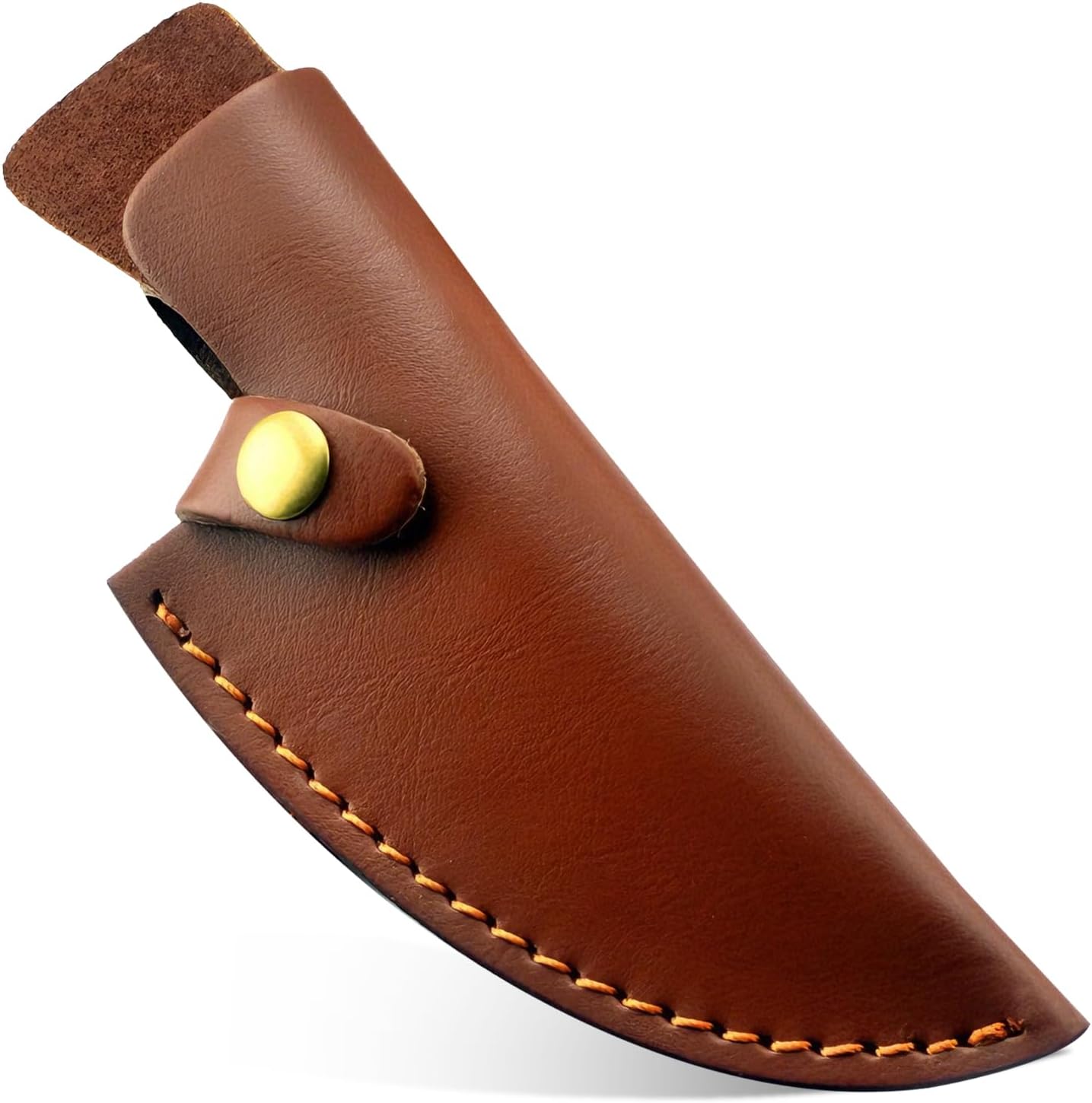 6 Inch PU Leather Knife Sheath for Matsato Knives, Universal PU Leather Sheath with Belt Loop for Kitchen Chef and Boning Knives, Suitable for Knives with Blade Lengths of 6in/15.24cm or Less (6in Brown 1pc)
