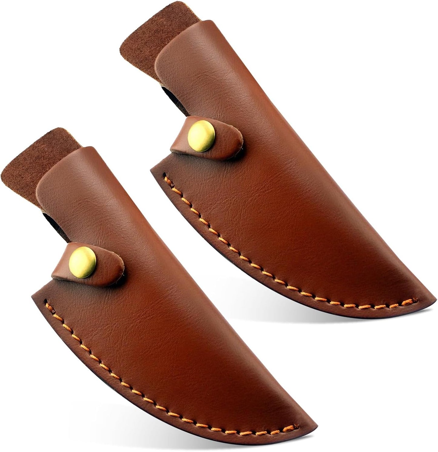 6 Inch PU Leather Knife Sheath for Matsato Knives, Universal PU Leather Sheath with Belt Loop for Kitchen Chef and Boning Knives, Suitable for Knives with Blade Lengths of 6in/15.24cm or Less (6in Brown 1pc)
