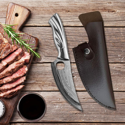 6 Inch PU Leather Knife Sheath for Matsato Knives, Universal PU Leather Sheath with Belt Loop for Kitchen Chef and Boning Knives, Suitable for Knives with Blade Lengths of 6in/15.24cm or Less (6in Brown 1pc)