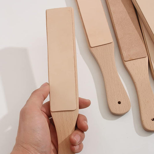 Small Leather Honing Strop Leather Knife Sharpener Leather Sharpening Block Leather Stropping Knife Leather Polishing Strap
