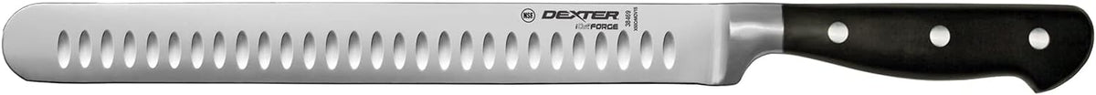 38469, iCut-FORGE® 10" Duo-Edge Slicer, Forged Stainless Steel Blade, Precision Chef’s Slicer for Roasts and Hams, Comfortable Black POM Handle, Commercial-Grade, NSF Certified
