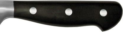 38469, iCut-FORGE® 10" Duo-Edge Slicer, Forged Stainless Steel Blade, Precision Chef’s Slicer for Roasts and Hams, Comfortable Black POM Handle, Commercial-Grade, NSF Certified