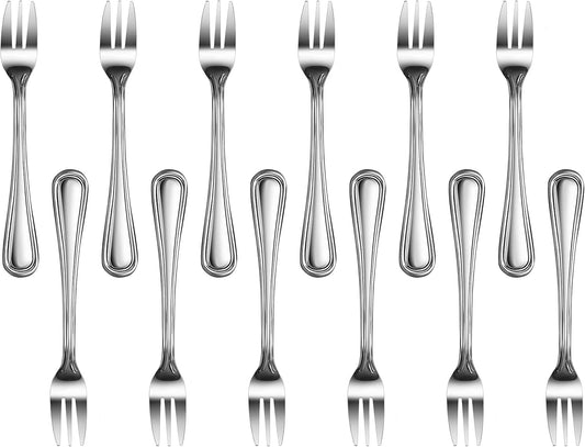 Slimline Pattern 18/0 Stainless Steel Oyster Fork, 5.4-Inch, Set of 12, Commercial Grade
