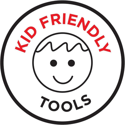 Kinderkitchen® Kids Chef Knife Set 6", 2 Pieces, Green/Blue | Straight Edge & Serrated Knife | Cutting Tool Made for Real Cooking | Child Friendly Dog Design With Hand Guard For Safety