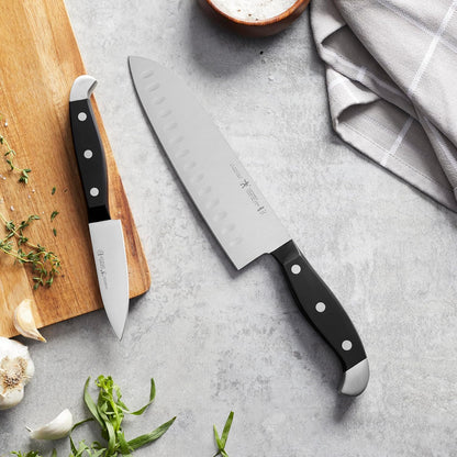 Statement Razor-Sharp 2-pc Knife Set, Santoku Knife 7 Inch, Paring Knife, German Engineered Informed by 100+ Years of Mastery