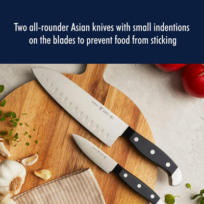 Statement Razor-Sharp 2-pc Knife Set, Santoku Knife 7 Inch, Paring Knife, German Engineered Informed by 100+ Years of Mastery