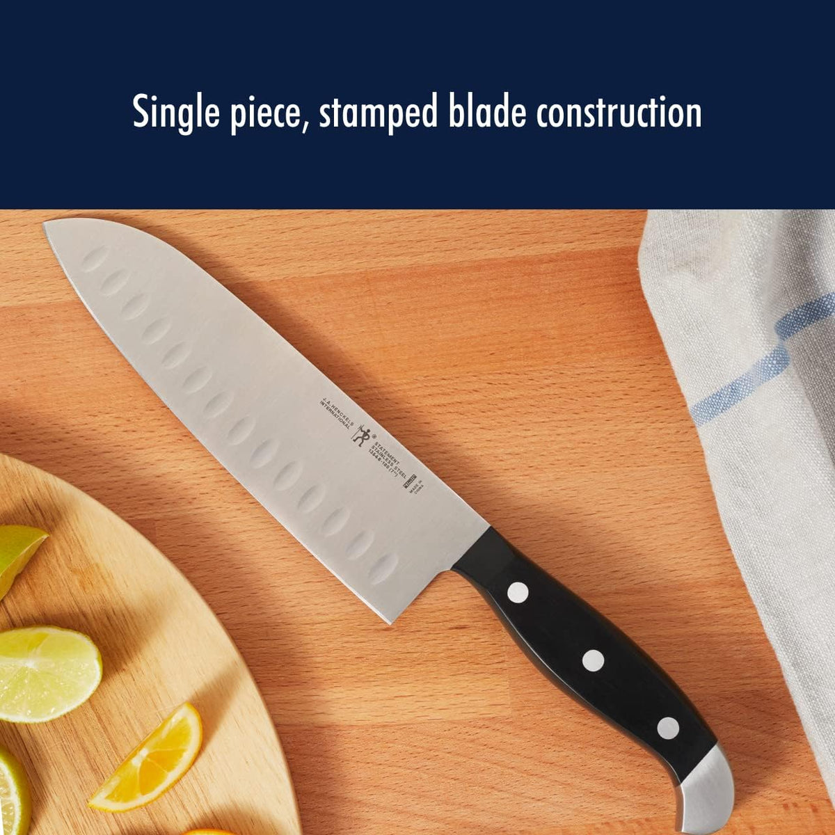 Statement Razor-Sharp 2-pc Knife Set, Santoku Knife 7 Inch, Paring Knife, German Engineered Informed by 100+ Years of Mastery