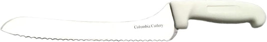 Columbia Cutlery 9 in. White Offset Bread/Sandwich Knife (Single Offset Bread Knife)