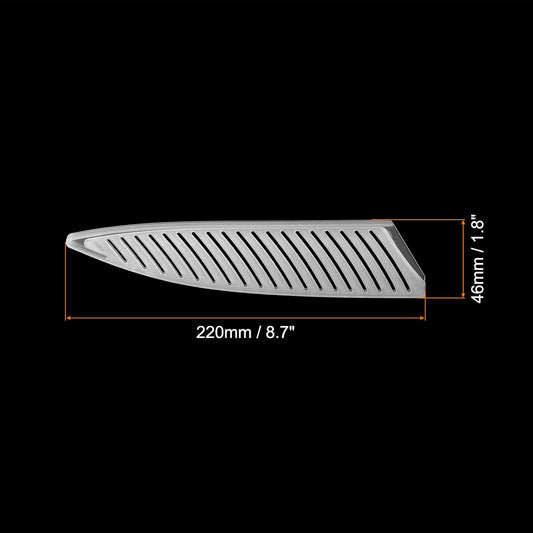 PP Safety Knife Cover Sleeves for 8" Chef Knife, 2 Pack Knives Edge Guard Blade Protector Universal Knife Sheath for Kitchen, White