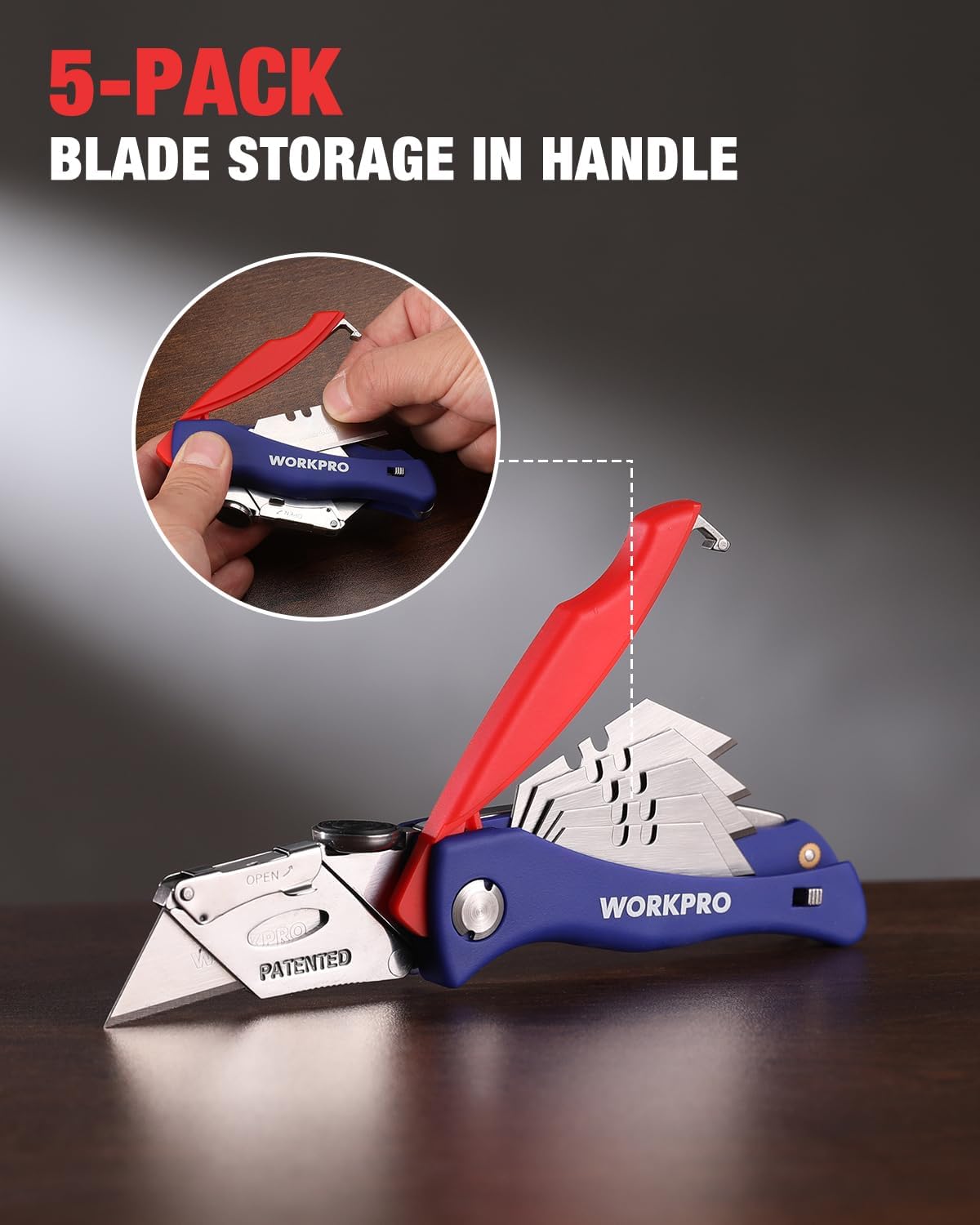 Folding Utility Knife, Quick-Change Box Cutter