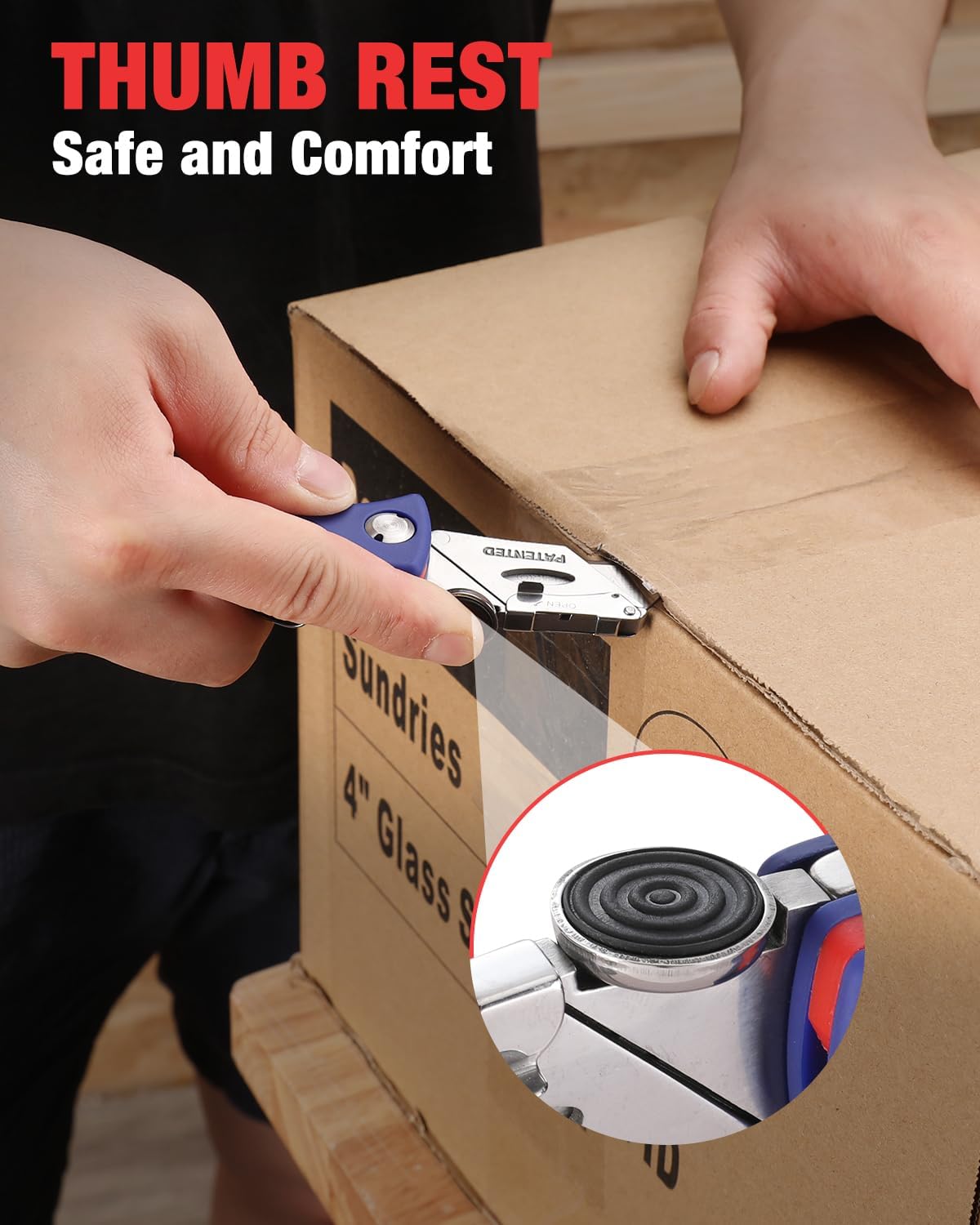 Folding Utility Knife, Quick-Change Box Cutter