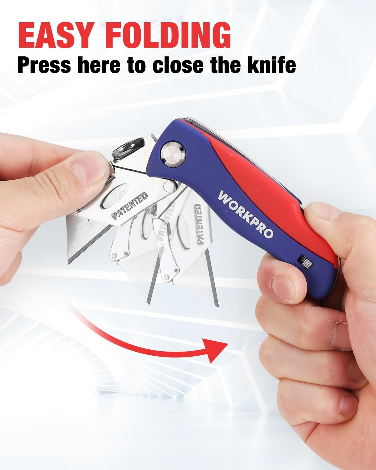 Folding Utility Knife, Quick-Change Box Cutter