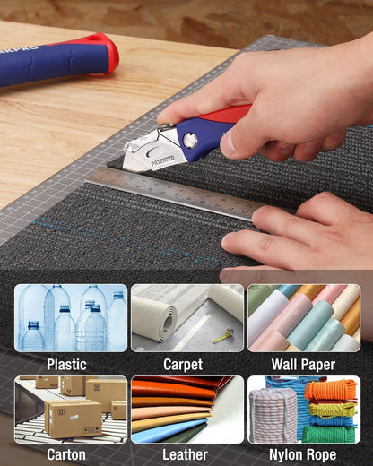Folding Utility Knife, Quick-Change Box Cutter