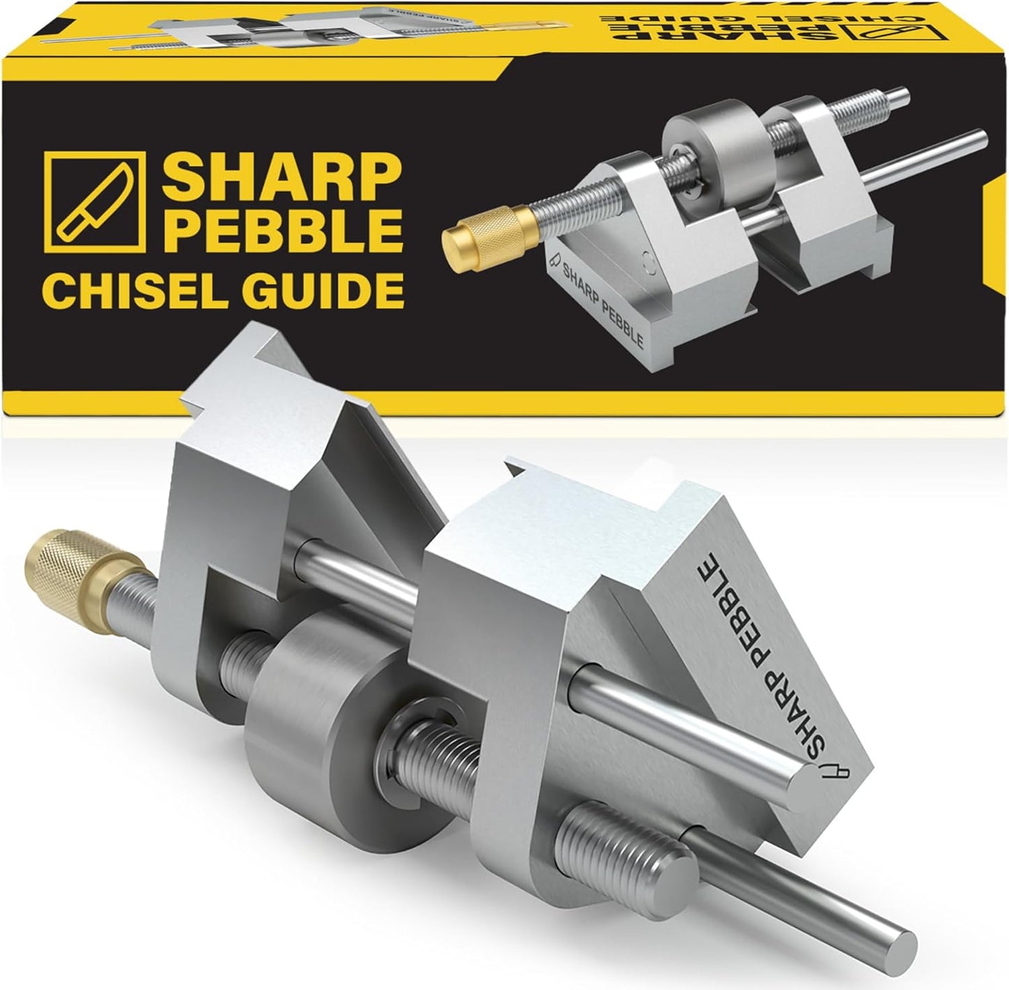 Honing Guide - Chisel & Plane Sharpening Jig - Fits Chisels 0.25' to 1.96', Fits Planer Blades 1.41' to 3.22'