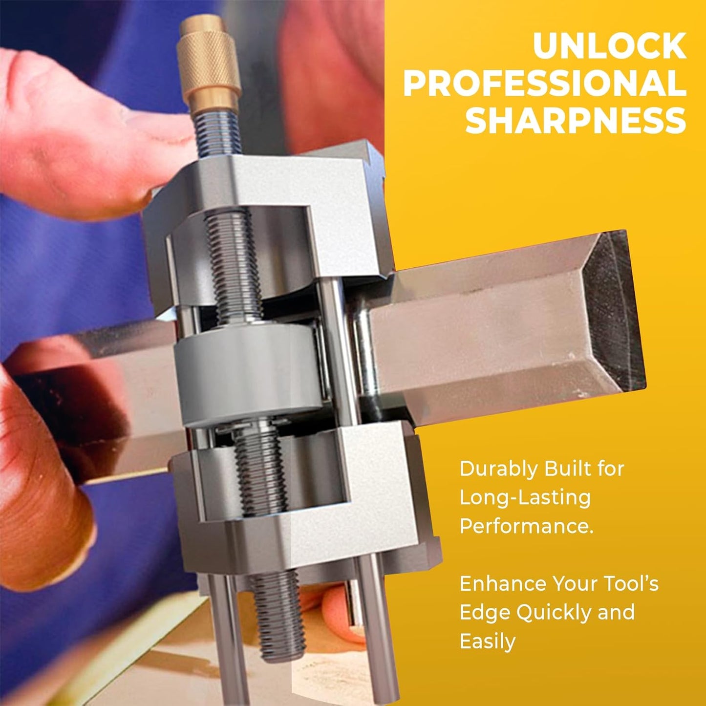 Honing Guide - Chisel & Plane Sharpening Jig - Fits Chisels 0.25' to 1.96', Fits Planer Blades 1.41' to 3.22'