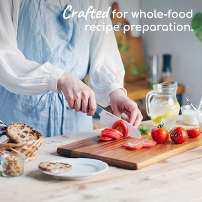 Revolution 2-Pc Ceramic Knife Set: 5.5” Santoku & 4.5” Utility | Revolution Ceramic Knife Duo: 5.5” Santoku & 4.5” Utility Blades for Precise Slicing, Trimming, and Daily Meal Prep