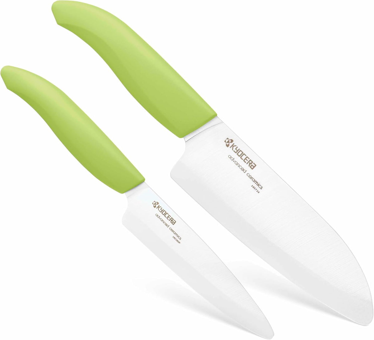Revolution 2-Pc Ceramic Knife Set: 5.5” Santoku & 4.5” Utility | Revolution Ceramic Knife Duo: 5.5” Santoku & 4.5” Utility Blades for Precise Slicing, Trimming, and Daily Meal Prep