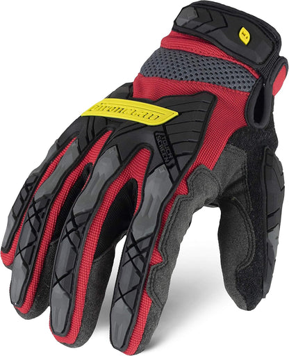 Ironclad Command Impact 360 Cut A6 Work Gloves; Touch Screen Gloves Conductive Palm & Fingers, Impact Protection, Machine Washable, Sized S, M, L, XL, XXL (1 Pair), Red (IEX-MIGR5-05-XL)