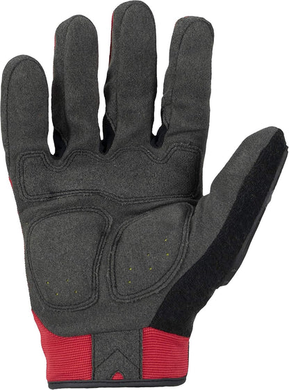 Ironclad Command Impact 360 Cut A6 Work Gloves; Touch Screen Gloves Conductive Palm & Fingers, Impact Protection, Machine Washable, Sized S, M, L, XL, XXL (1 Pair), Red (IEX-MIGR5-05-XL)