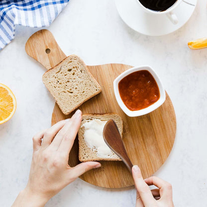 4Pcs Wooden Butter Knife 6 Inch Jelly Cheese Spreaders Sandwich Spreaders Condiment Knive Wooden Mini Spatulas for Kitchen