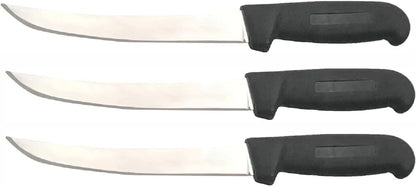 Boning Knife - 6.5 in. Blade - Curved, Stiff - Black Fibrox Handle (3 Pack - 6.5 in. Boning)