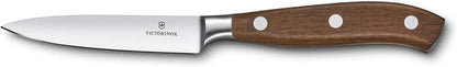 Grand Maitre Paring Knife - 4 Inch Forged Stainless Steel Blade | Professional kitchen knife with ergonomic maple wood handle for precision cutting, peeling, and dicing fruit or vegetables