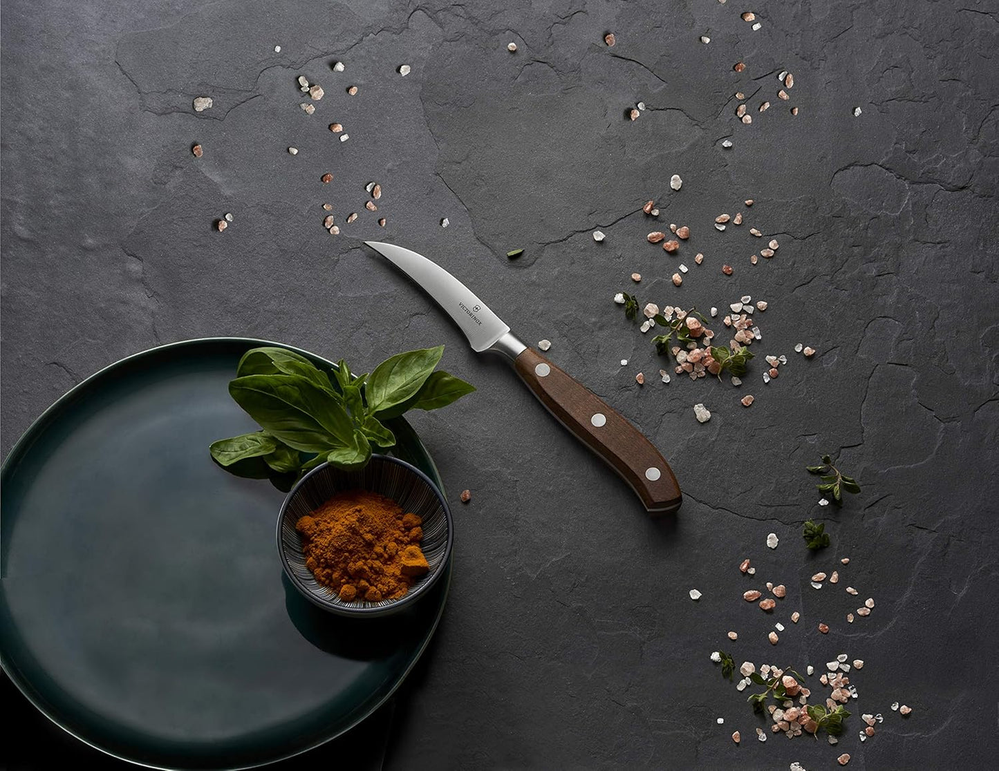 Grand Maitre Paring Knife - 4 Inch Forged Stainless Steel Blade | Professional kitchen knife with ergonomic maple wood handle for precision cutting, peeling, and dicing fruit or vegetables