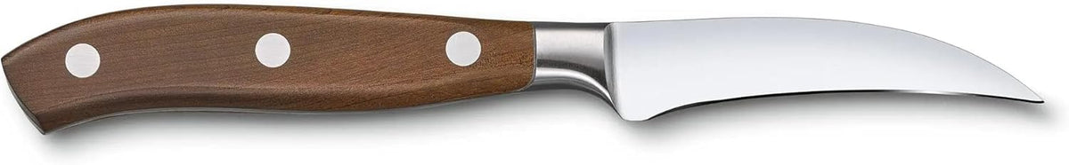 Grand Maitre Paring Knife - 4 Inch Forged Stainless Steel Blade | Professional kitchen knife with ergonomic maple wood handle for precision cutting, peeling, and dicing fruit or vegetables