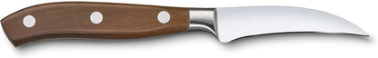 Grand Maitre Paring Knife - 4 Inch Forged Stainless Steel Blade | Professional kitchen knife with ergonomic maple wood handle for precision cutting, peeling, and dicing fruit or vegetables