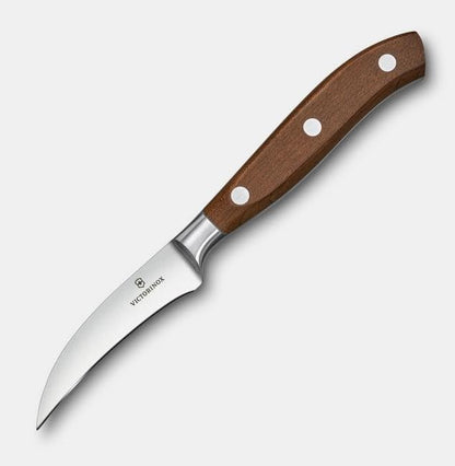 Grand Maitre Paring Knife - 4 Inch Forged Stainless Steel Blade | Professional kitchen knife with ergonomic maple wood handle for precision cutting, peeling, and dicing fruit or vegetables