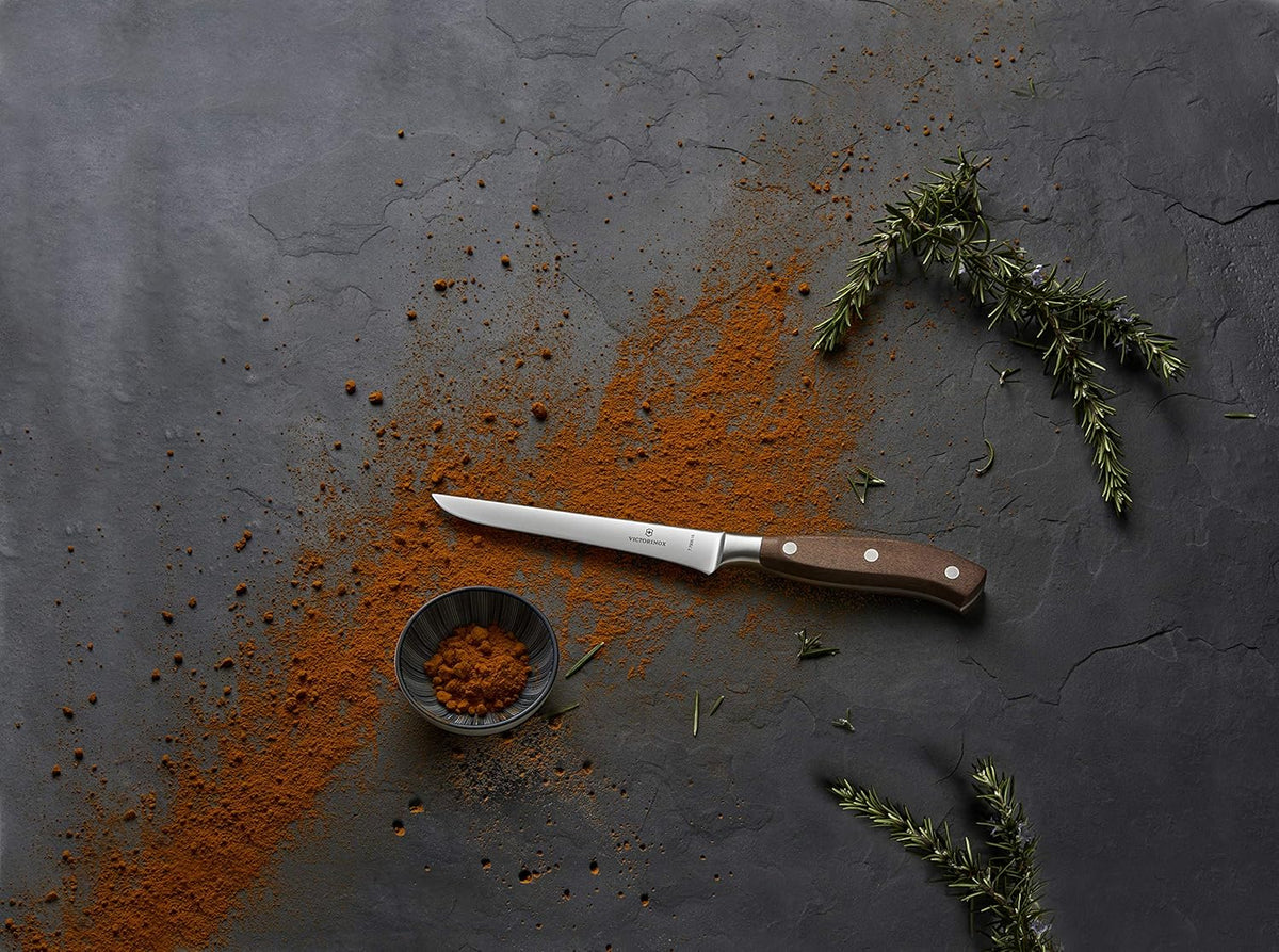 Grand Maitre Paring Knife - 4 Inch Forged Stainless Steel Blade | Professional kitchen knife with ergonomic maple wood handle for precision cutting, peeling, and dicing fruit or vegetables