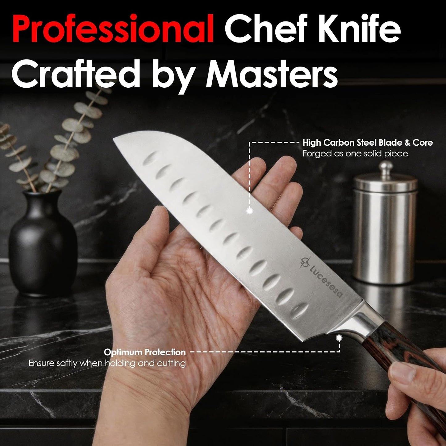 8" Bread Knife, Tomato Knife, Multifunction Serrated Bread Knife Ultra Sharp Offset, Steel Handle Shark-Inspired Ergonomic Stainless for Homemade Bread, Bagels, Sourdough, Vegetables, Fruits