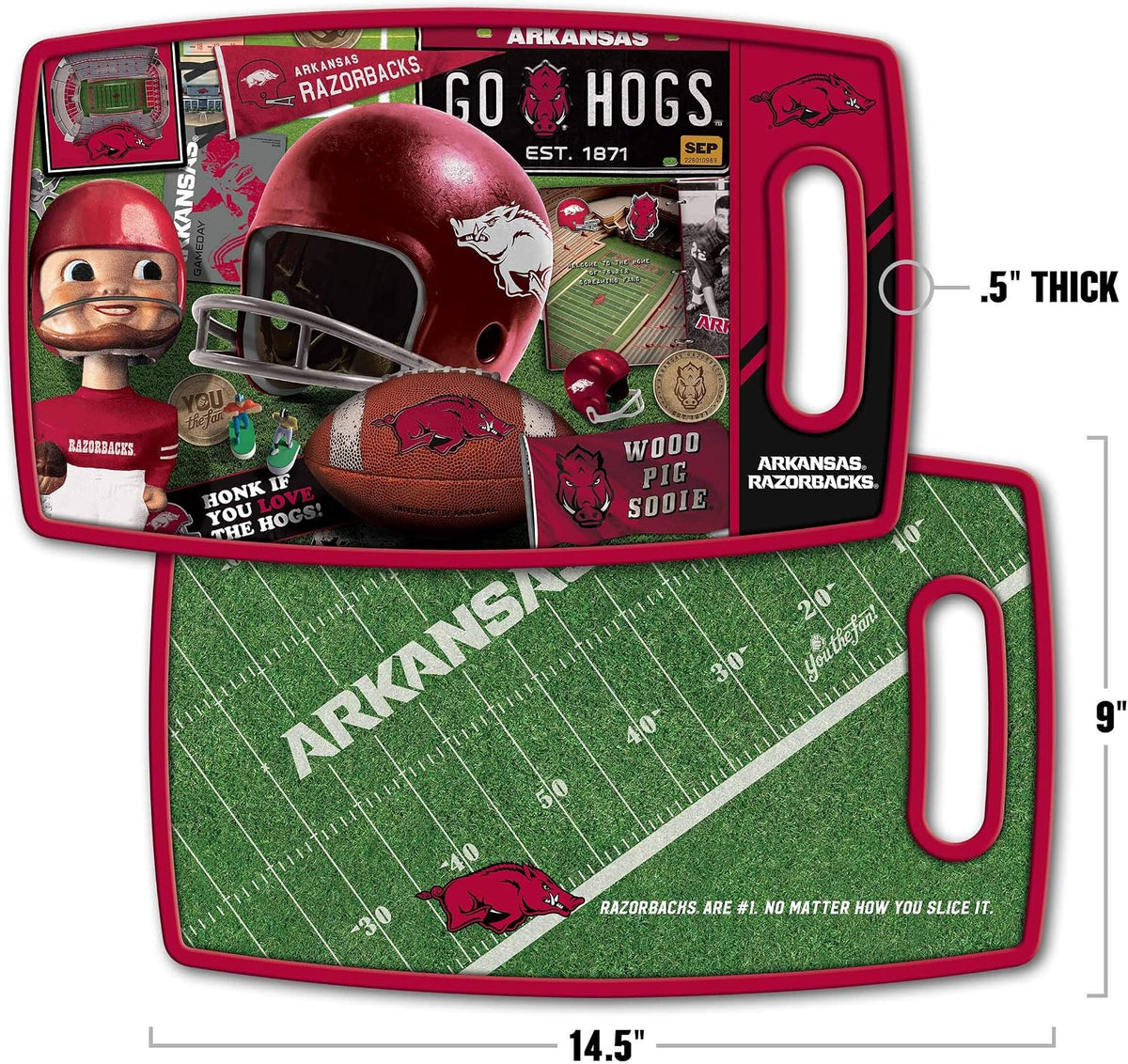 NCAA Retro Series Cutting Board - Colors B