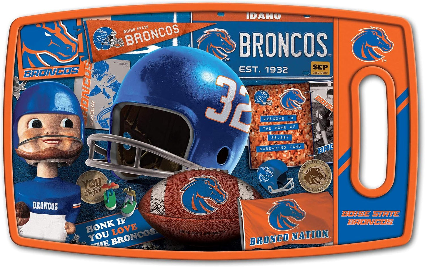 NCAA Retro Series Cutting Board - Colors B