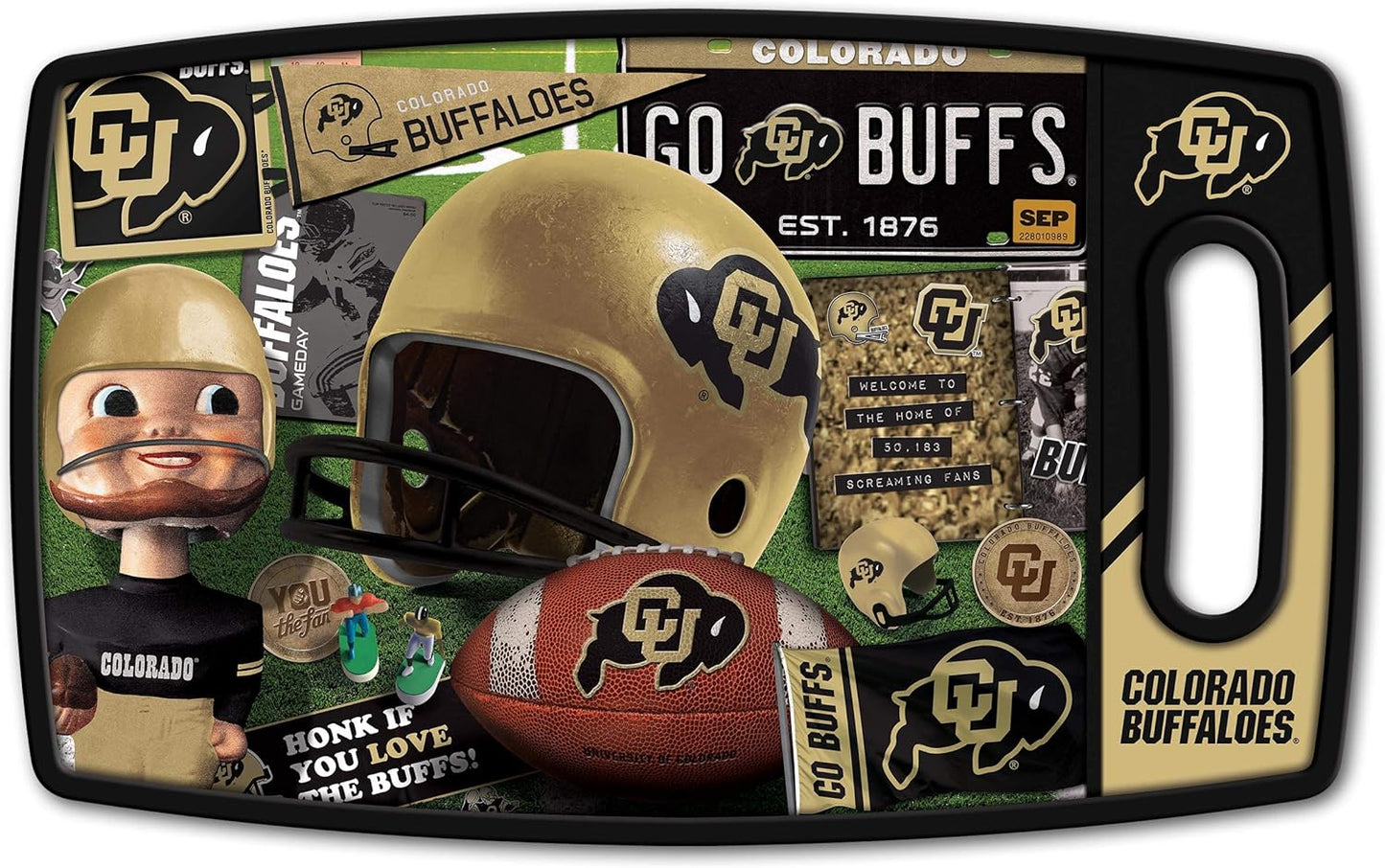 NCAA Retro Series Cutting Board - Colors B
