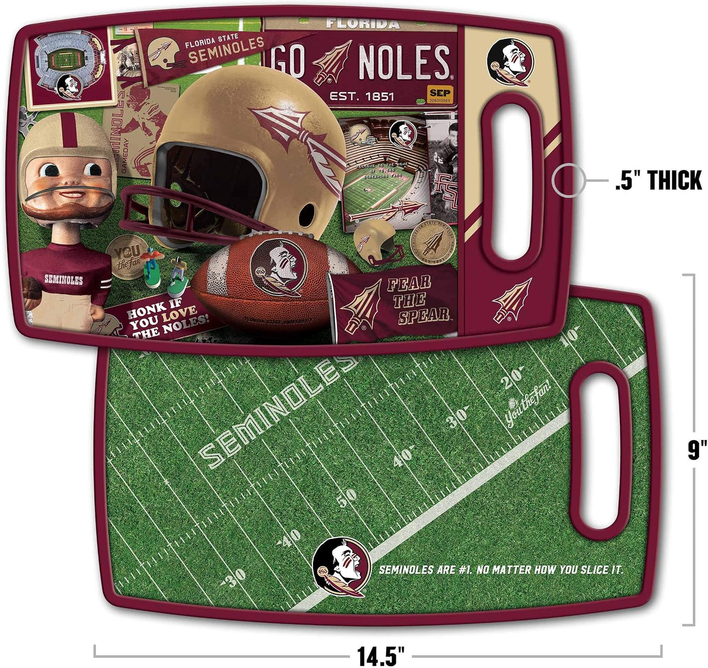 NCAA Retro Series Cutting Board - Colors B