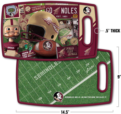 NCAA Retro Series Cutting Board - Colors B