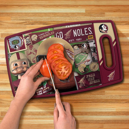 NCAA Retro Series Cutting Board - Colors B