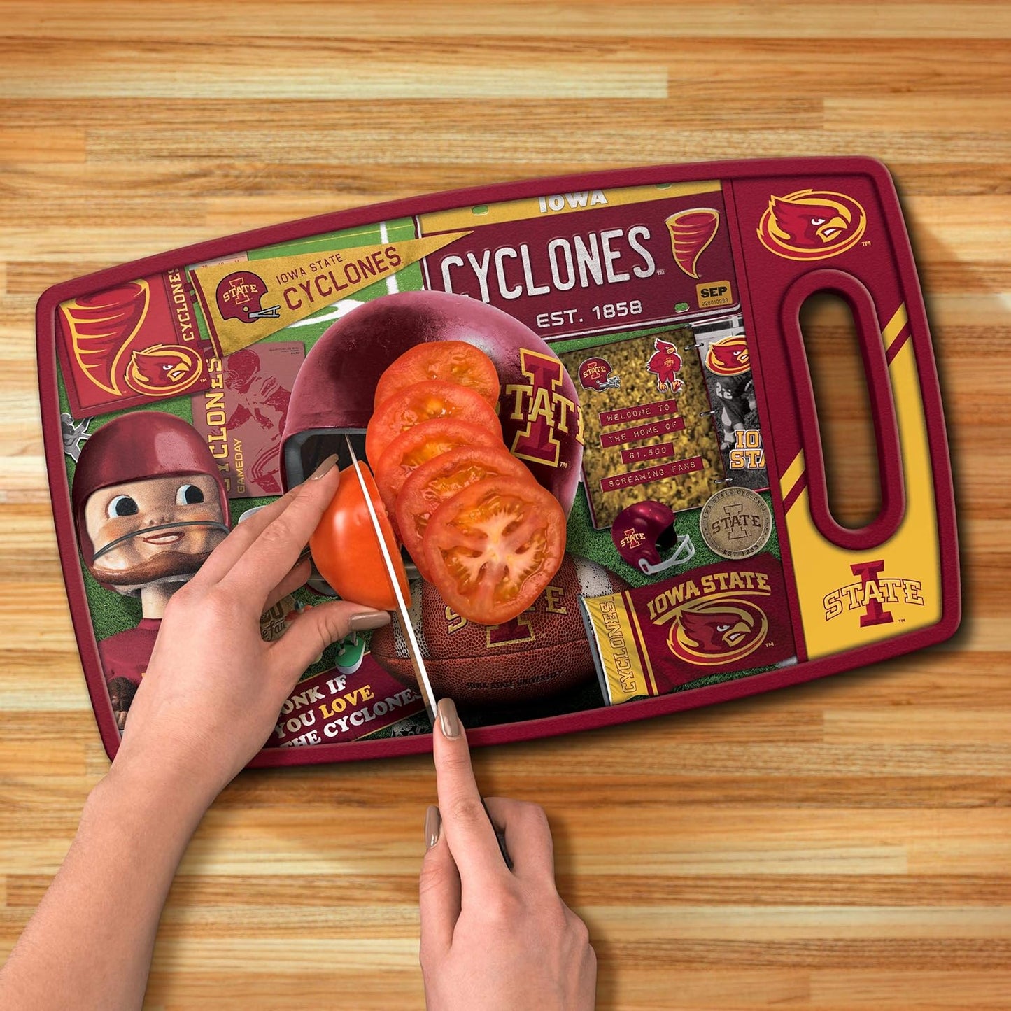 NCAA Retro Series Cutting Board - Colors B