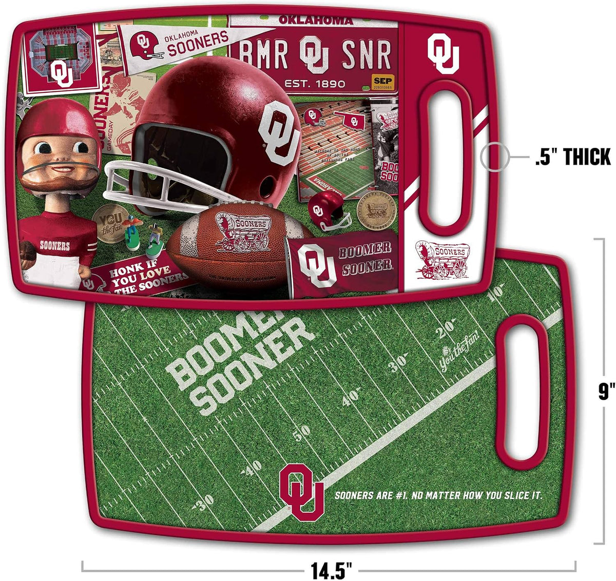 NCAA Retro Series Cutting Board - Colors B