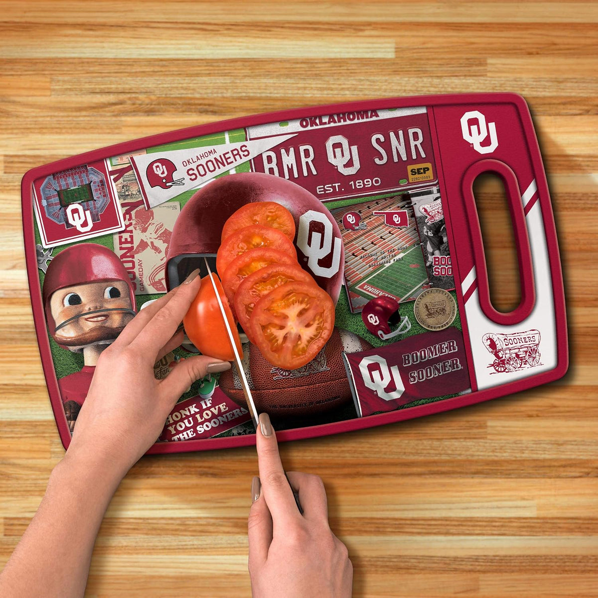 NCAA Retro Series Cutting Board - Colors B