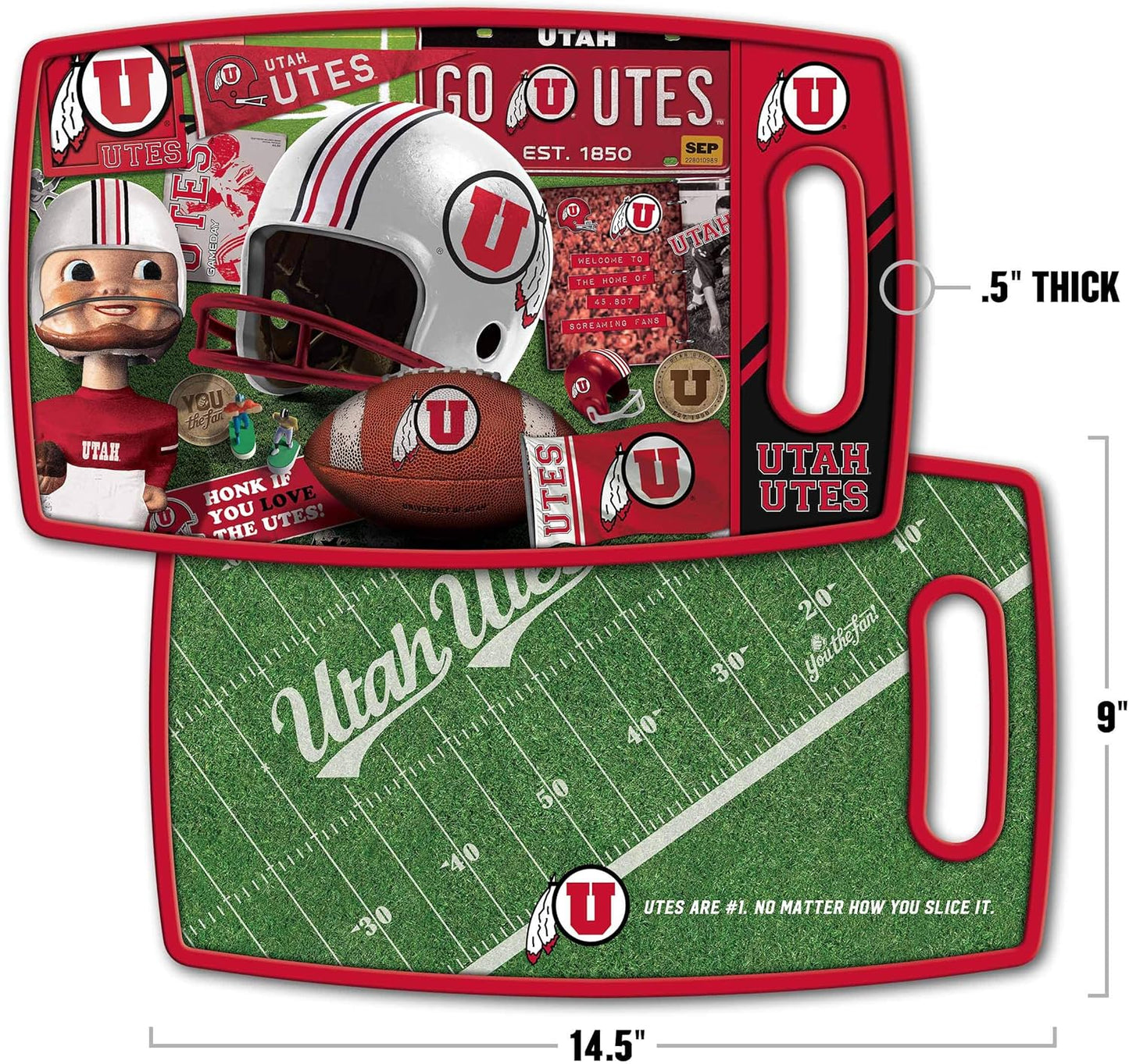 NCAA Retro Series Cutting Board - Colors B