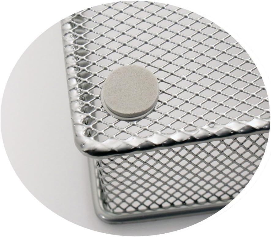Mesh Large Cutlery Tray with Foam Feet - 6 Compartments - Kitchen Organization/Silverware Storage Utensil Flatware Tray